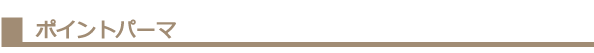 ポイントパーマ